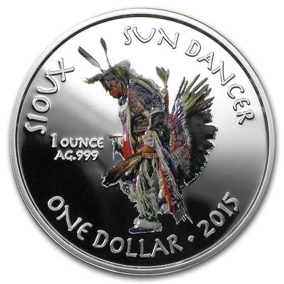 2015 1 oz Silver $1 Native American Mint Sun Dancer Proof 2015 1 oz Silver $1 Native American Mint Sun Dancer Proof